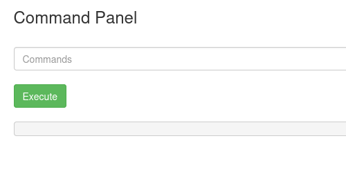 Command Panel returning nothing for ls /root